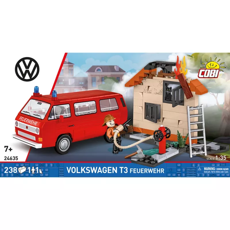 Cobi Volkswagen T3 bomberos coche de bomberos set de bloques de construcción (230 piezas)