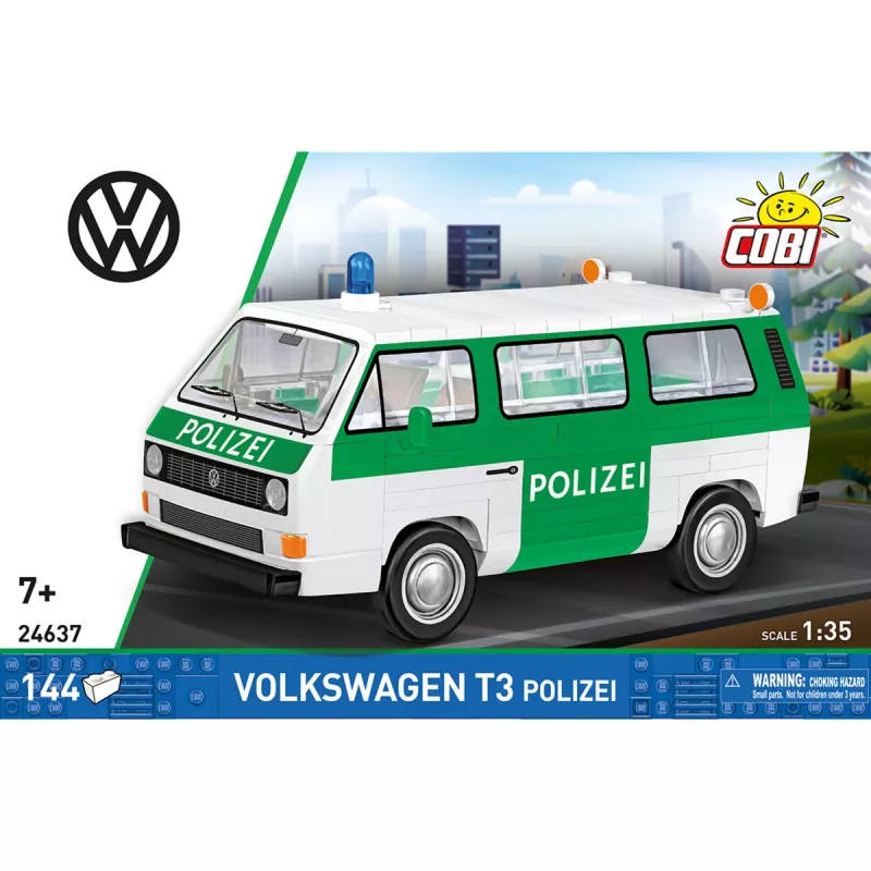 COBI Volkswagen T3 Polizei set de bloques escala 1:35 225 piezas