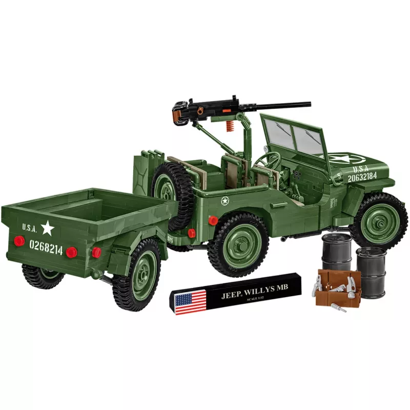 COBI Willys MB & Trailer Executive Edition set de bloques de construcción (400 piezas)