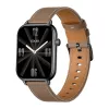 COLMI C28 Smartwatch – negro + correa de piel marrón