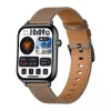 COLMI C28 Smartwatch – negro + correa de piel marrón