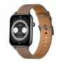 COLMI C28 Smartwatch – negro + correa de piel marrón