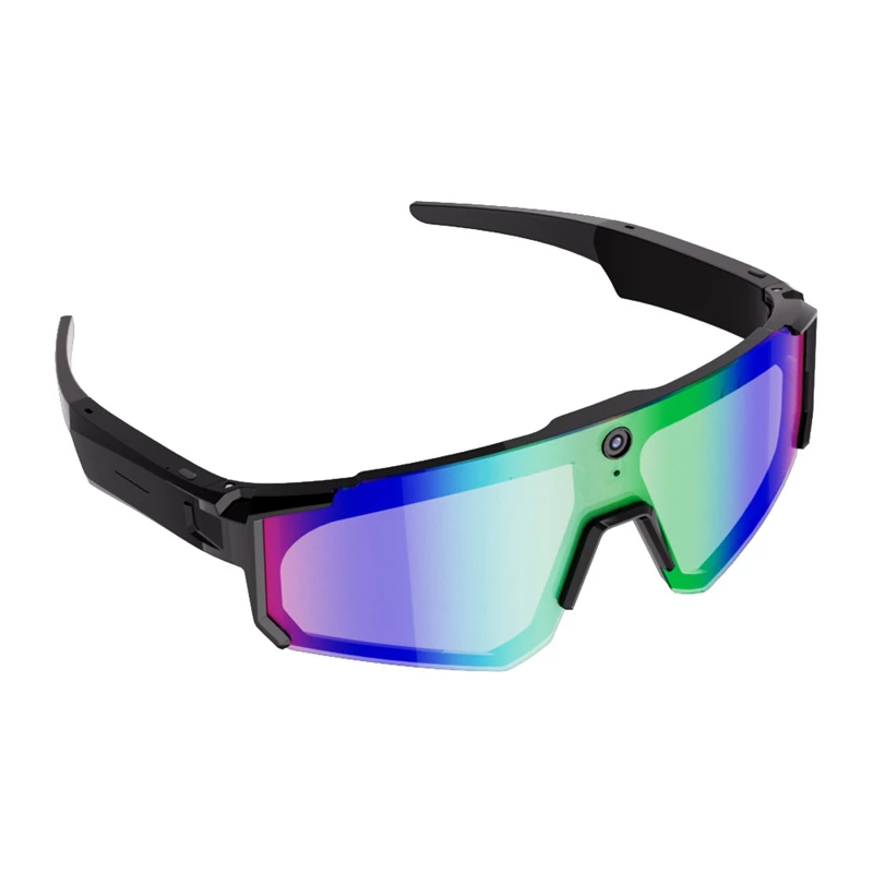 COLMI V06 AI gafas de sol deportivas (negro con lentes azules)