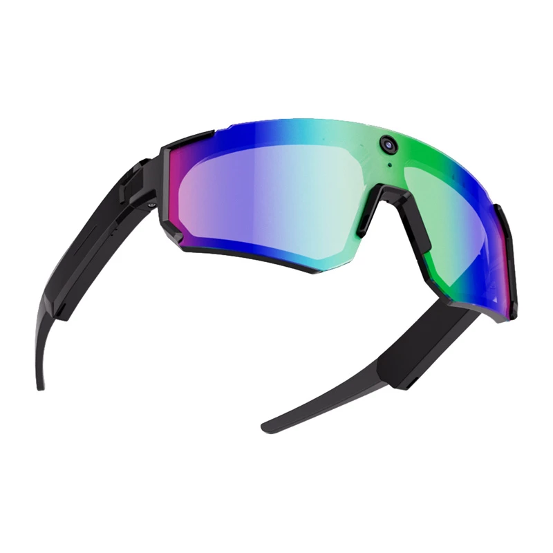 COLMI V06 AI gafas de sol deportivas (negro con lentes azules)