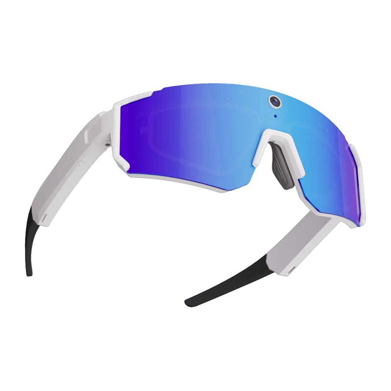 COLMI V06 AI gafas de sol deportivas blancas con lentes azules