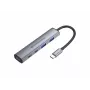 Conceptronic hub dock USB-C 4 en 1 con 2x USB-C, 2x USB-A y 100W PD - gris
