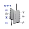 Conceptronic DONN34G estación de acoplamiento USB 3.2 Gen 2 MST 10 en 1, HDMI 4K60Hz, DisplayPort 8K30Hz, GbE, USB-C 10Gbps x 3, USB-A 480Mbps x 2, audio, 100W USB PD