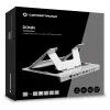 Soporte para portátil Conceptronic DONN35S con docking station USB-C 7 en 1, Dual-HDMI 4K60Hz, GbE, USB-C 5Gbps, 2x USB-A, 100W PD, plata