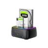 Conceptronic DONN36B base de acoplamiento para HDD/SSD SATA de 2 bahías, USB 3.0, 2x USB-A, negra