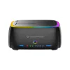 Conceptronic DONN36B base de acoplamiento para HDD/SSD SATA de 2 bahías, USB 3.0, 2x USB-A, negra