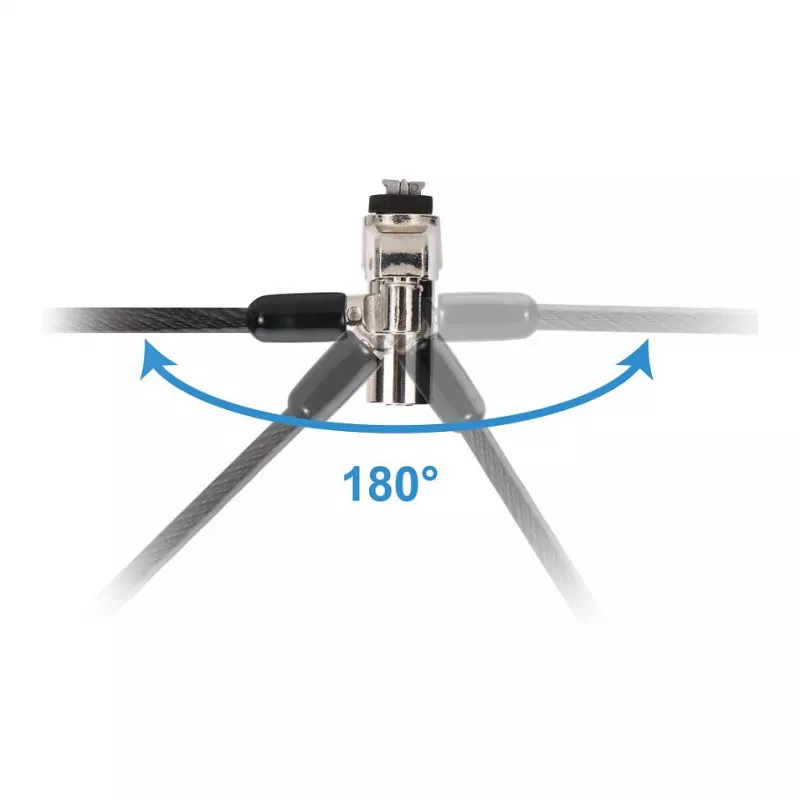 Conceptronic NBT Candado combinado para portátil con ranura de seguridad Nano 1,8 m