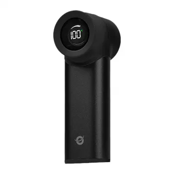 Conceptronic Turbo Ventilador de mano, USB-C a USB-A, aluminio, 5V, negro