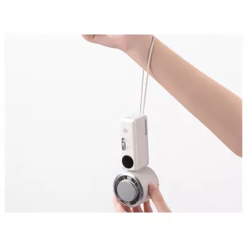 CONCEPTRONIC Turbo Ventilador de mano con placa de refrigeración, crema