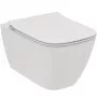 Inodoro suspendido Connect Air con asiento Soft-Close, cisterna Aquablade, blanco