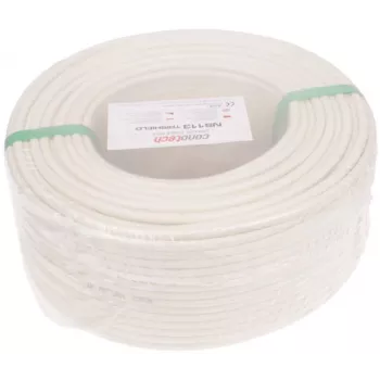 CONOTECH NS-585 Cable coaxial NS113TRI HQ 1m 75 Ohm triple apantallado blanco