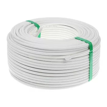 CONOTECH NS100 Cable coaxial Trishield 1m blanco 75 ohmios triple apantallado