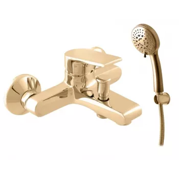 CONTIPRO Colorado Grifo de baño con soporte de ducha dorado DCO154.5/1Z