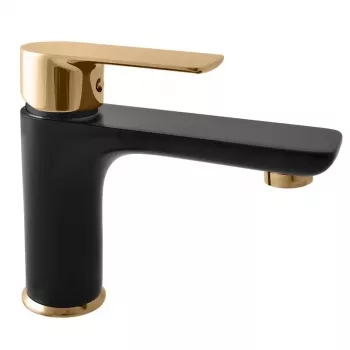 CONTIPRO DVT526 Grifo monomando de lavabo Negro mate/Oro