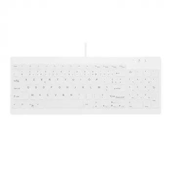 Contour ACTIVE KEY Hygiene Compact Ultraflat Teclado USB con Cable Negro (AK-C7012F-UVS-W/FR)