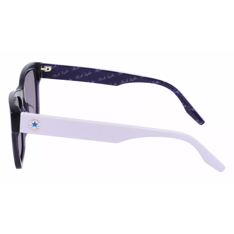 Gafas de sol Converse All Star mujer CV501SLLSTAR5 - Montura cuadrada negra, lentes gris humo 56/18/140 mm