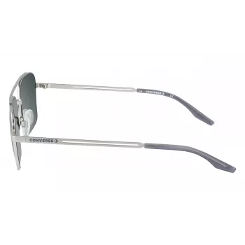 Converse CV101SACTI045 Gafas de sol rectangulares para hombre - Montura negra, lentes grises, 56 mm
