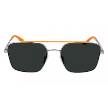 Converse CV101SACTITE7 Gafas de sol para hombre - Montura negra mate, lentes gris humo, 56 mm