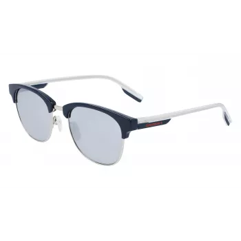 CONVERSE CV301SDSRUPT Gafas de sol cuadradas para hombre, montura de acetato negra, lentes de policarbonato grises, 52 mm