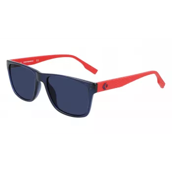 Converse CV516SFORCE41 Gafas de sol de hombre montura rectangular azul lentes grises 55/17/145 mm