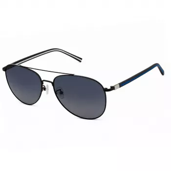 Converse SCO14658SGKP gafas de sol rectangular hombre - montura negra, lentes grises, 58 mm