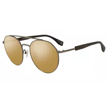 CONVERSE Gafas de sol unisex SCO053Q56568G Montura negra brillante Lente verde 56/19/140 mm