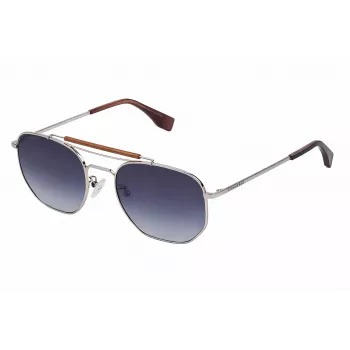Converse gafas de sol unisex SCO13854579B Havana carey montura cuadrada de acetato 54 mm lentes de policarbonato grises UV400