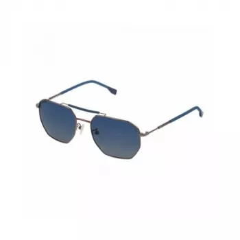 CONVERSE Gafas de sol unisex SCO25255K71P - Montura cuadrada, lentes grises polarizadas, protección UV400