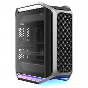 Cooler Master Cosmos Alpha (2025) Caja Full Tower, plata/negro, doble cristal templado, ventilador ARGB