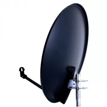 Antena parabólica CORAB 80 cm gris oscuro (ASC-800M-C) - parabólica offset para satélite