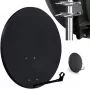 Antena parabólica CORAB 80 cm gris oscuro (ASC-800M-C) - parabólica offset para satélite