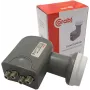 CORAB Universal Quad LNB – 4 salidas, figura de ruido 0,1 dB, alimentador 40 mm