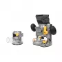 Fresadora de batería DB18V-061 18V sin escobillas con base fija y base de inmersión