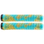 Core Skinny Boy Grips Puños rojos – puños de goma Krayton sin brida para patinete stunt y BMX, 160 mm, con tapones de manillar, patrón acanalado antideslizante, 1 par