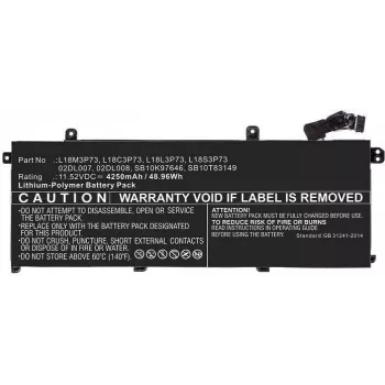 COREPARTS batería para portátil 48,96Wh Li-Pol 11,52V 4250mAh negra - recambio para Lenovo ThinkPad T14/P14s Serie (5B10W51826-CP)