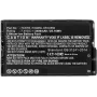 CoreParts MBXDE-BA0184 Batería de repuesto para Dell Latitude 12 7202 / 7202 Rugged Tablet - 7,6V 3400mAh 25,84Wh Li-Ion 2 celdas Negra
