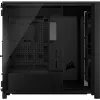 Corsair FRAME 5000D WOOD RS Caja de PC semitorre, negro/nogal, E-ATX, ATX, Micro-ATX, Mini-ITX, acero/cristal templado/plástico/madera de nogal, gaming