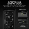 Corsair FRAME 5000D WOOD RS Caja de PC semitorre, negro/nogal, E-ATX, ATX, Micro-ATX, Mini-ITX, acero/cristal templado/plástico/madera de nogal, gaming