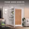 Corsair FRAME 5000D WOOD RS carcasa de PC mid-tower, blanco/nogal, cristal templado, ATX, E-ATX, Micro-ATX, Mini-ITX, acero/plástico, gaming