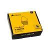 Corsair Hydro X Series Adaptador giratorio 45° G1/4 macho a G1/4 hembra - Pack de 2, Cromado