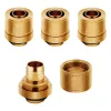 Corsair Hydro X Series XF Racores de compresión G1/4 13/10 pack de cuatro - Oro