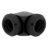 Corsair Hydro X Series XF Adaptador Hardline 90 grados 12mm AD a 12mm AD Hardtube, pack de 2, Negro