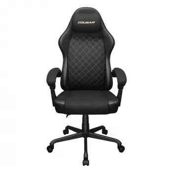 COUGAR Fusion EX Gold Silla Gaming Negra con detalles dorados