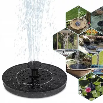 CP fuente flotante solar para jardín con filtro