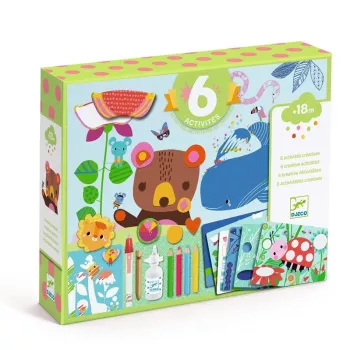 Creative Mouse and Friends Collage Kit de Djeco