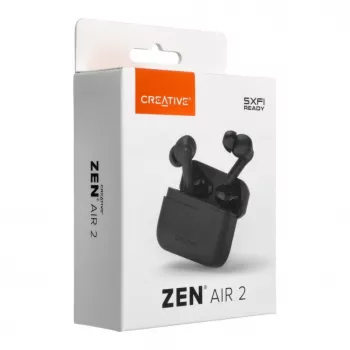 Creative Zen Air 2 Auriculares True Wireless In-Ear con ANC híbrida, Negro